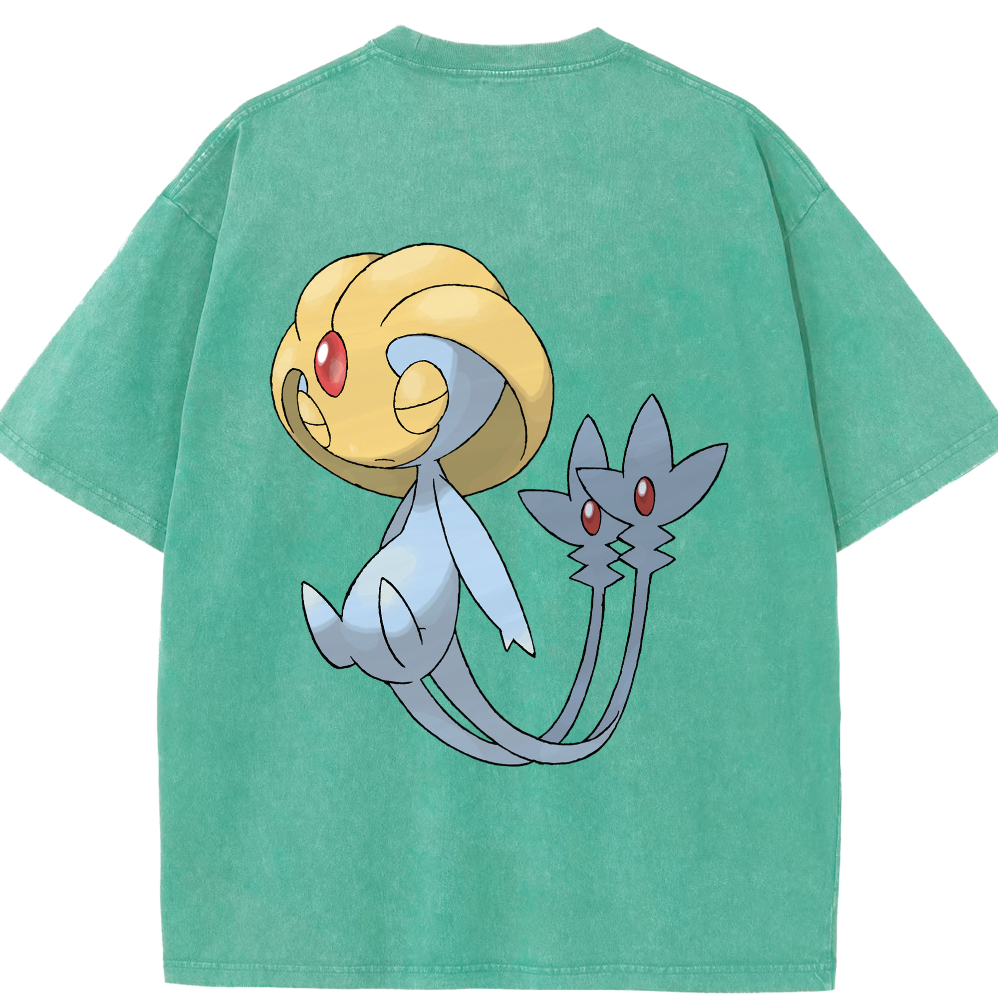 （画像用） ポケットモンスター Pokémon 綿100% ヴィンテージ風 半袖Tシャツ（背面プリント）